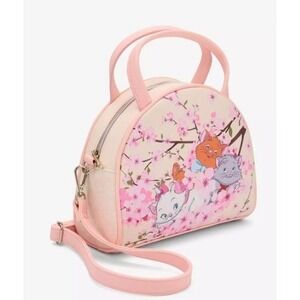 Loungefly Aristocats Kittens Cherry Blossom Crossbody Bag Pink Marie NWT
